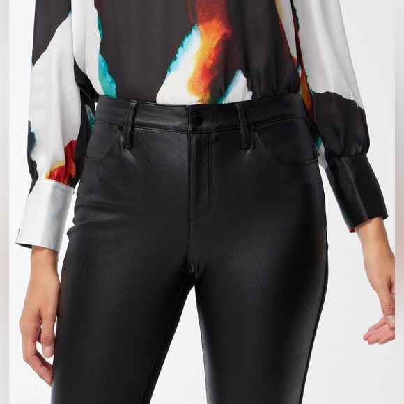 Chico’s Faux Leather Front Ponte Back Pants - Picture 3 of 14